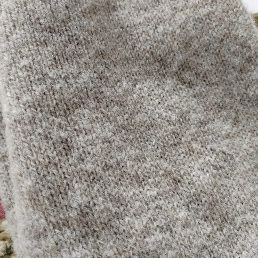 VTG Pitlochry Scotland Shetland Wool Cardigan Sweater Men's 44 Large Beige Tan